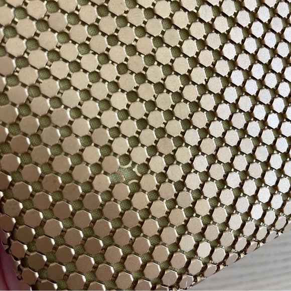 Vintage Gold evening Bag Jeanne Lottie metallic shoulder purse small formal - Picture 6 of 10